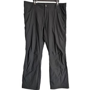 NWT Eddie Bauer Fleece Lined Pants Men's 38x30 Black Straight Leg Outdoor Warmth